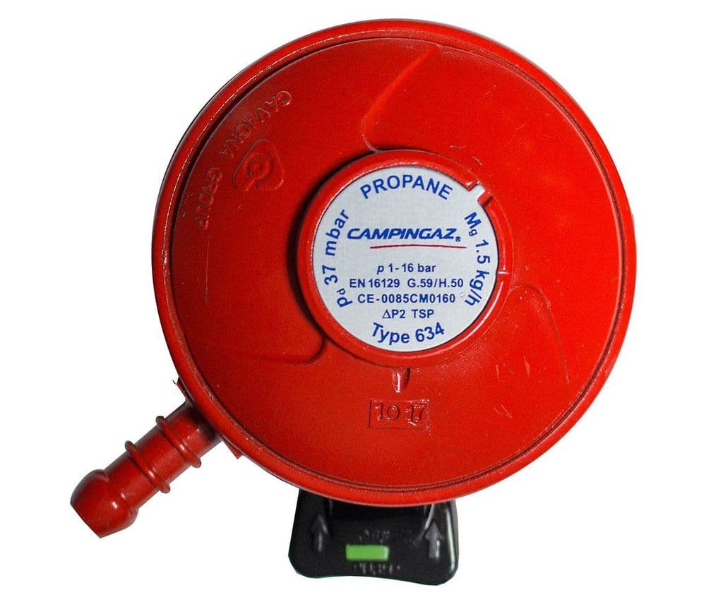 BBQ CARAVAN Clip-On Gas Propane Regulator 37 Mbar PATIO 27mm BBQ